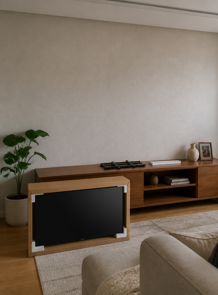 Antes do serviço: instalação de tv